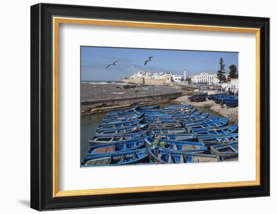 View over the Fishing Harbour to the Ramparts and Medina-Stuart Black-Framed Photographic Print