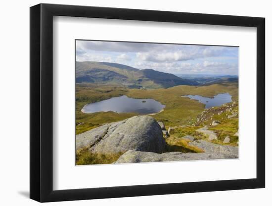 View over the Glenhead Lochs from Rig of the Jarkness-Gary Cook-Framed Photographic Print