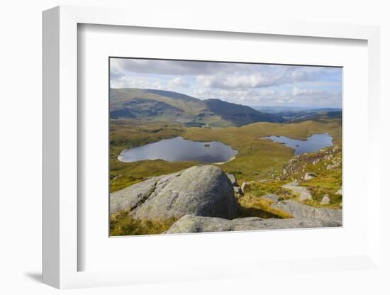 View over the Glenhead Lochs from Rig of the Jarkness-Gary Cook-Framed Photographic Print