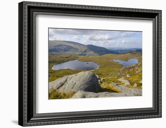 View over the Glenhead Lochs from Rig of the Jarkness-Gary Cook-Framed Photographic Print