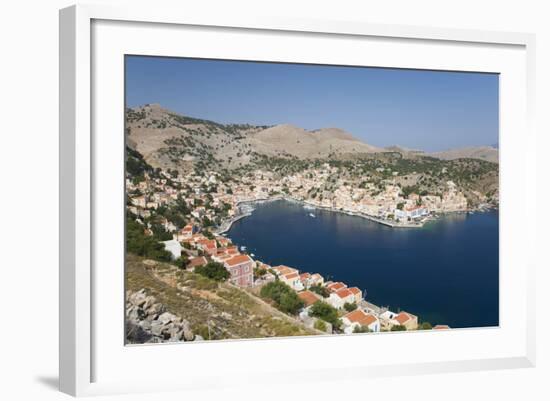 View over the Harbour from Hillside, Dodecanese Islands-Ruth Tomlinson-Framed Photographic Print