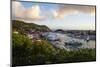 View over the harbour of Gustavia, St. Barth (St. Barthelemy), Lesser Antilles, West Indies, Caribb-Michael Runkel-Mounted Photographic Print