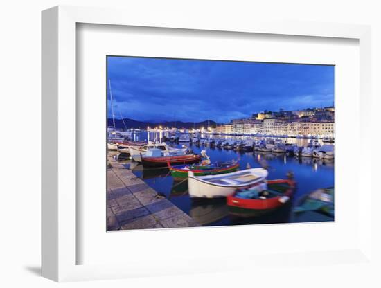 View over the Harbour to Forte Falcone Fortress-Markus Lange-Framed Photographic Print