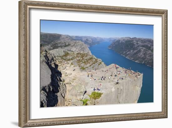 View over the Light Fjord from Preikestolen (Pulpit Rock)-Doug Pearson-Framed Photographic Print