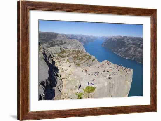 View over the Light Fjord from Preikestolen (Pulpit Rock)-Doug Pearson-Framed Photographic Print