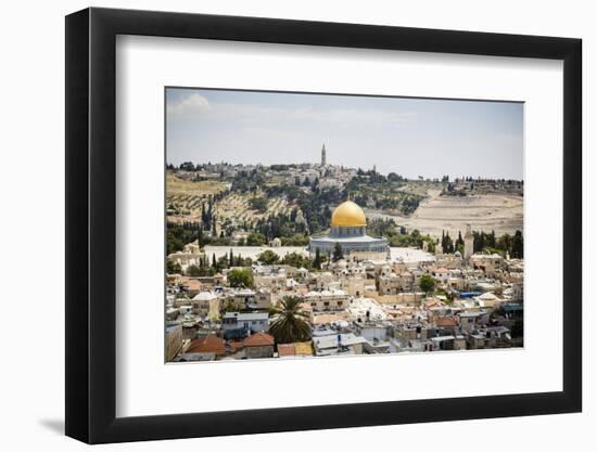 View over the Old City with the Dome of the Rock-Yadid Levy-Framed Photographic Print