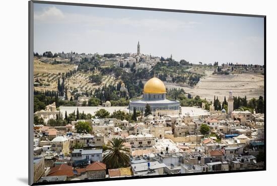 View over the Old City with the Dome of the Rock-Yadid Levy-Mounted Photographic Print