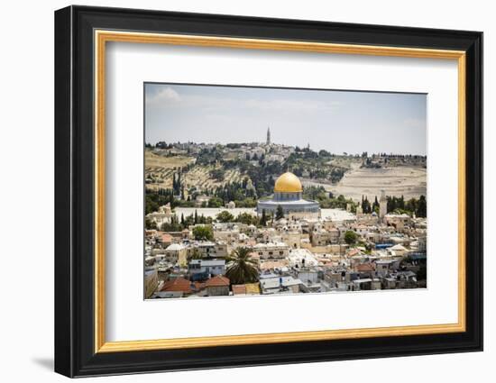 View over the Old City with the Dome of the Rock-Yadid Levy-Framed Photographic Print