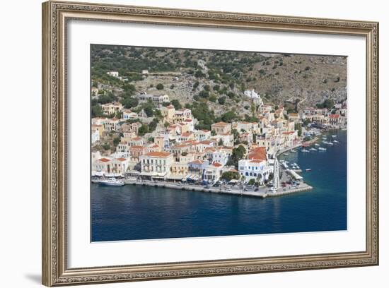 View over the Picturesque Waterfront, Dodecanese Islands-Ruth Tomlinson-Framed Photographic Print