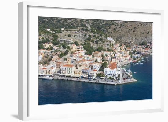 View over the Picturesque Waterfront, Dodecanese Islands-Ruth Tomlinson-Framed Photographic Print