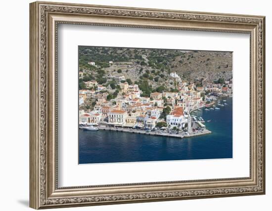 View over the Picturesque Waterfront, Dodecanese Islands-Ruth Tomlinson-Framed Photographic Print