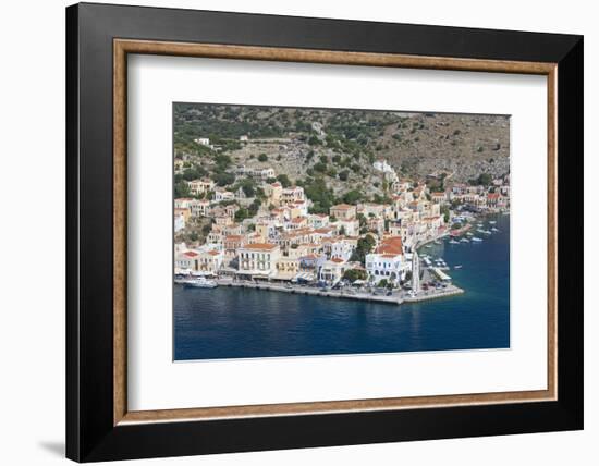 View over the Picturesque Waterfront, Dodecanese Islands-Ruth Tomlinson-Framed Photographic Print