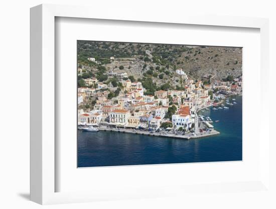 View over the Picturesque Waterfront, Dodecanese Islands-Ruth Tomlinson-Framed Photographic Print