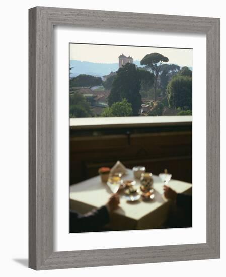 View over the Pingo Gardens from the Hotel Eden, Rome, Lazio, Italy, Europe-Olivieri Oliviero-Framed Photographic Print