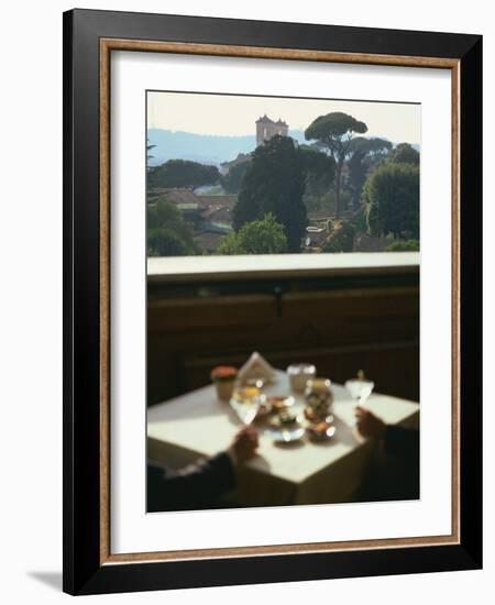 View over the Pingo Gardens from the Hotel Eden, Rome, Lazio, Italy, Europe-Olivieri Oliviero-Framed Photographic Print