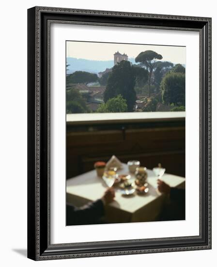 View over the Pingo Gardens from the Hotel Eden, Rome, Lazio, Italy, Europe-Olivieri Oliviero-Framed Photographic Print