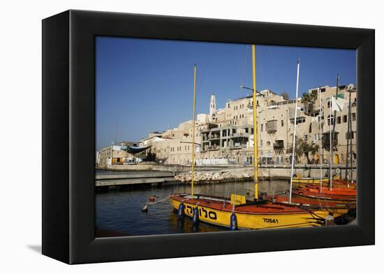 View over the Port and Old Jaffa, Tel Aviv, Israel, Middle East-Yadid Levy-Framed Premier Image Canvas