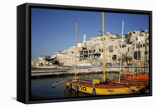 View over the Port and Old Jaffa, Tel Aviv, Israel, Middle East-Yadid Levy-Framed Premier Image Canvas