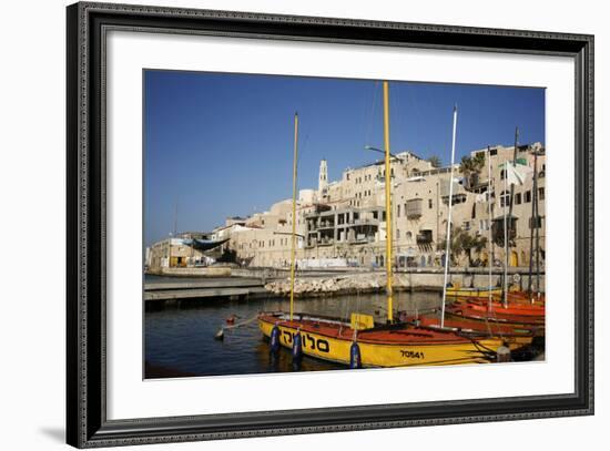 View over the Port and Old Jaffa, Tel Aviv, Israel, Middle East-Yadid Levy-Framed Photographic Print