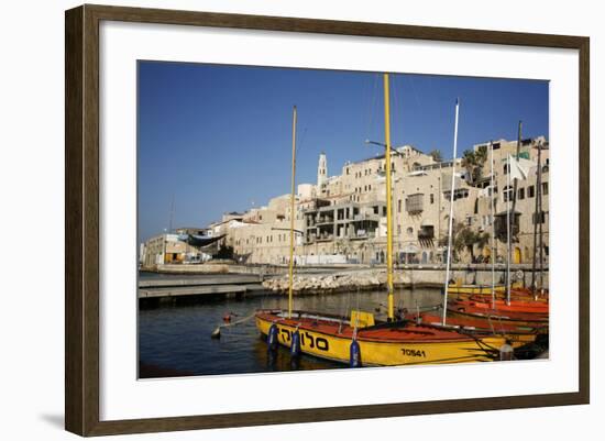 View over the Port and Old Jaffa, Tel Aviv, Israel, Middle East-Yadid Levy-Framed Photographic Print