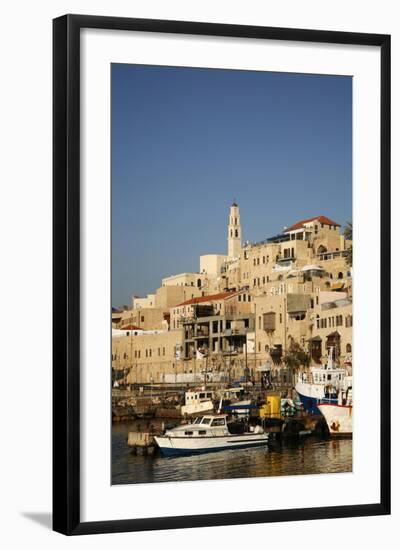 View over the Port and Old Jaffa, Tel Aviv, Israel, Middle East-Yadid Levy-Framed Photographic Print