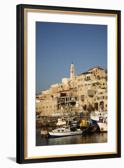 View over the Port and Old Jaffa, Tel Aviv, Israel, Middle East-Yadid Levy-Framed Photographic Print