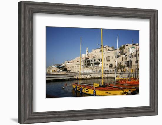 View over the Port and Old Jaffa, Tel Aviv, Israel, Middle East-Yadid Levy-Framed Premium Photographic Print