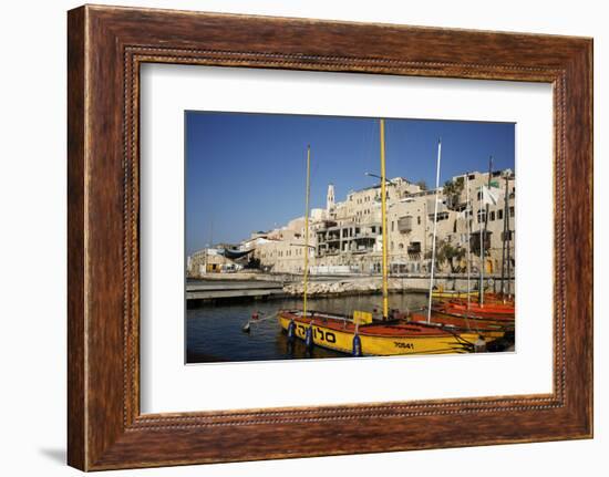 View over the Port and Old Jaffa, Tel Aviv, Israel, Middle East-Yadid Levy-Framed Premium Photographic Print