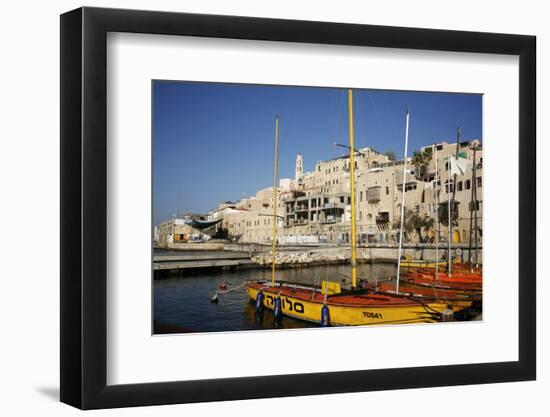 View over the Port and Old Jaffa, Tel Aviv, Israel, Middle East-Yadid Levy-Framed Premium Photographic Print