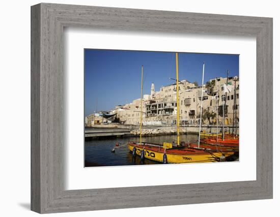 View over the Port and Old Jaffa, Tel Aviv, Israel, Middle East-Yadid Levy-Framed Photographic Print