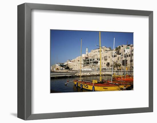 View over the Port and Old Jaffa, Tel Aviv, Israel, Middle East-Yadid Levy-Framed Photographic Print