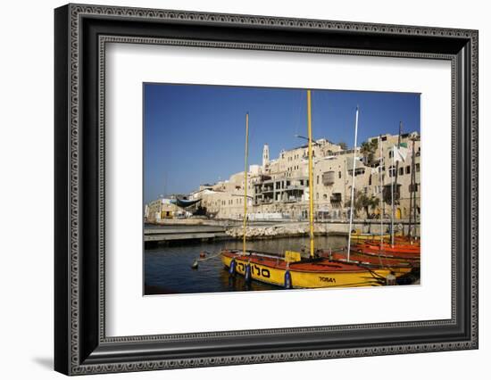 View over the Port and Old Jaffa, Tel Aviv, Israel, Middle East-Yadid Levy-Framed Photographic Print