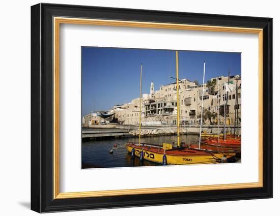 View over the Port and Old Jaffa, Tel Aviv, Israel, Middle East-Yadid Levy-Framed Photographic Print