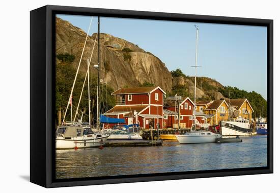 View over the Port, Grebbestad, Bohuslan Region, West Coast, Sweden, Scandinavia, Europe-Yadid Levy-Framed Premier Image Canvas