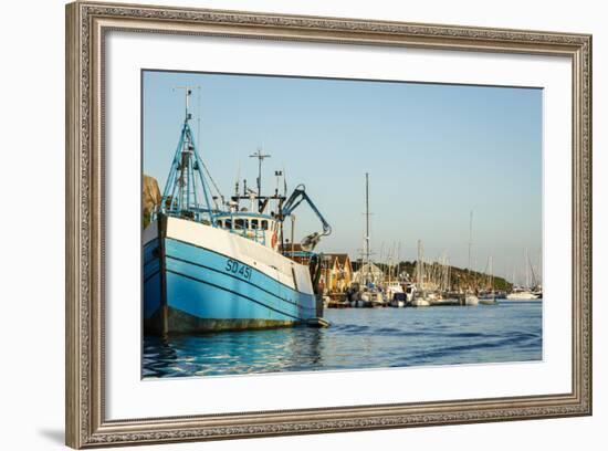 View over the Port, Grebbestad, Bohuslan Region, West Coast, Sweden, Scandinavia, Europe-Yadid Levy-Framed Photographic Print