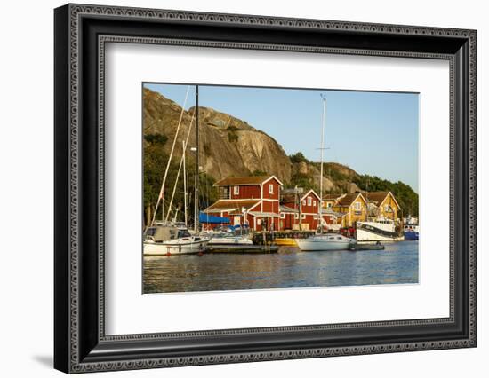 View over the Port, Grebbestad, Bohuslan Region, West Coast, Sweden, Scandinavia, Europe-Yadid Levy-Framed Photographic Print