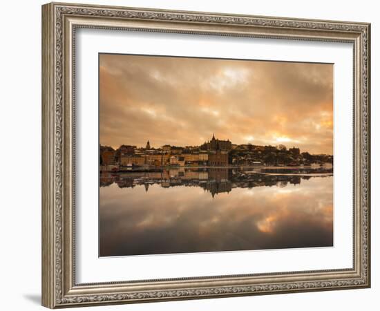 View over the River at Sunset, Djurgarden, Stockholm, Sweden, Scandinavia, Europe-Ian Egner-Framed Photographic Print