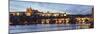 View over the River Vltava to Charles Bridge and the Castle District-Markus Lange-Mounted Photographic Print