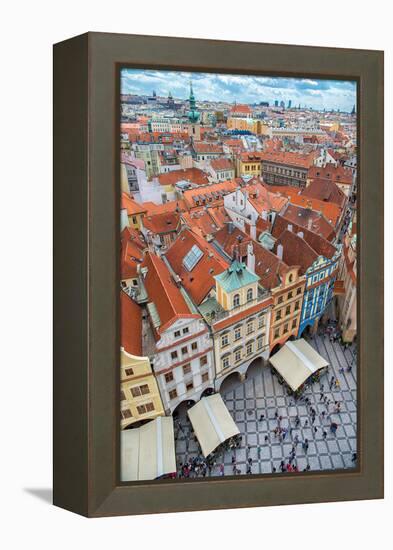 View over the Rooftops of the Old Town-badahos-Framed Premier Image Canvas