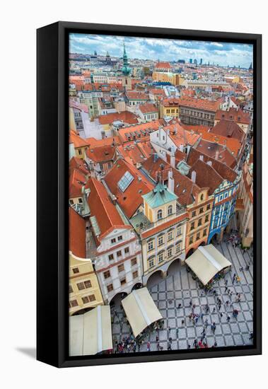 View over the Rooftops of the Old Town-badahos-Framed Premier Image Canvas