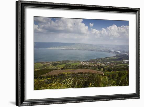 View over the Sea of Galilee (Lake Tiberias), Israel. Middle East-Yadid Levy-Framed Photographic Print