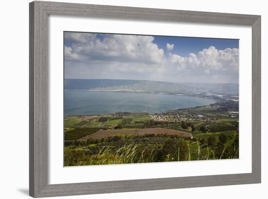 View over the Sea of Galilee (Lake Tiberias), Israel. Middle East-Yadid Levy-Framed Photographic Print