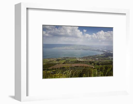 View over the Sea of Galilee (Lake Tiberias), Israel. Middle East-Yadid Levy-Framed Photographic Print