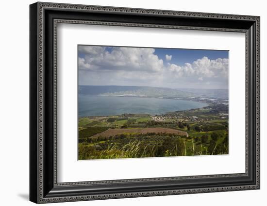 View over the Sea of Galilee (Lake Tiberias), Israel. Middle East-Yadid Levy-Framed Photographic Print