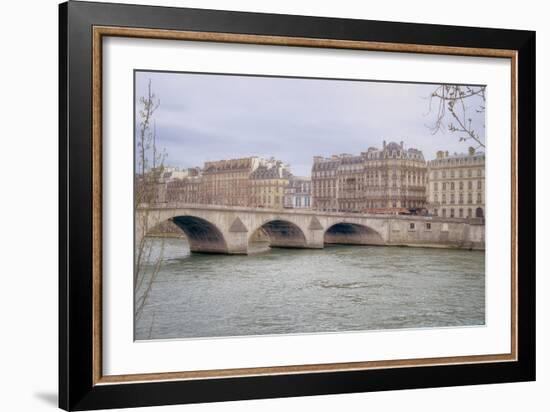 View Over The Seine-Cora Niele-Framed Giclee Print