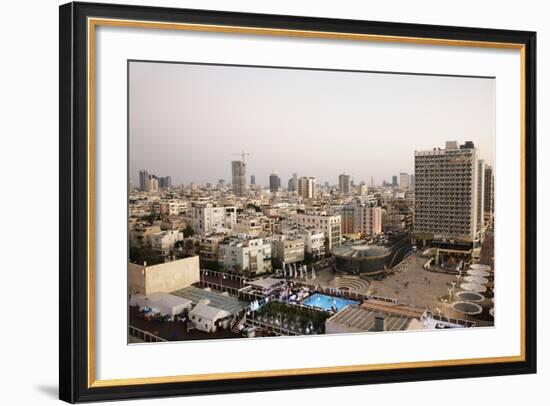 View over the Skyline of Tel Aviv, Israel, Middle East-Yadid Levy-Framed Photographic Print