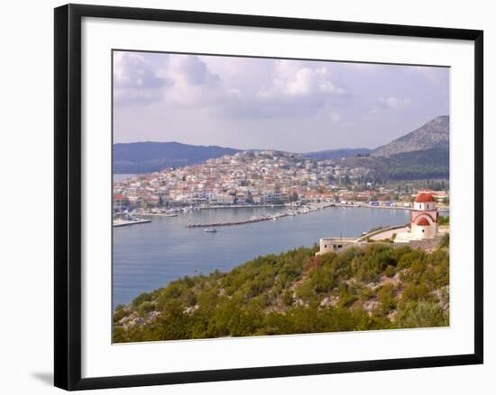 View Over the Town of Ermioni, Peloponnese, Greece, Europe-null-Framed Photographic Print