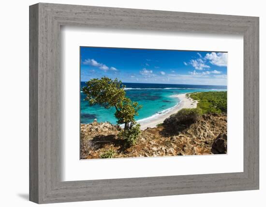 View over the Turquoise Waters of Barbuda-Michael Runkel-Framed Photographic Print