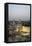 View over the Western Wall (Wailing Wall) and the Dome of the Rock Mosque, Jerusalem, Israel-Yadid Levy-Framed Premier Image Canvas