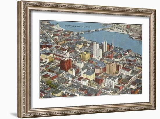 View over Toledo, Ohio-null-Framed Art Print